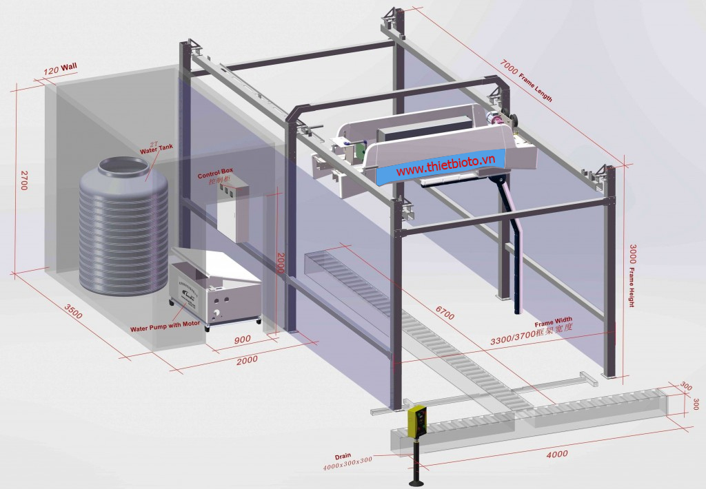 Hệ thống rửa xe tự động VCWE3500 Hệ thống rửa xe tự động VCWE3500