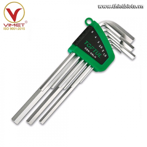 Bộ khóa 2 đầu sao chữ L Toptul GSN-09LH