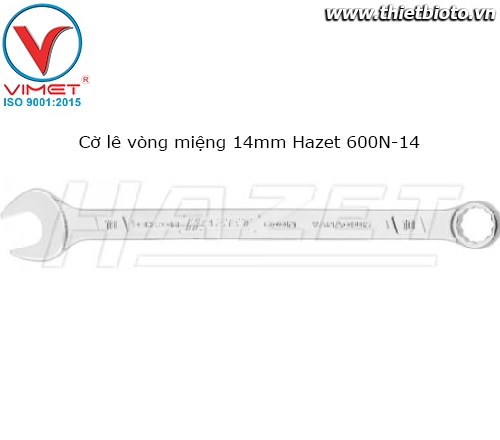 Cờ lê vòng miệng 14mm Hazet 600N-14