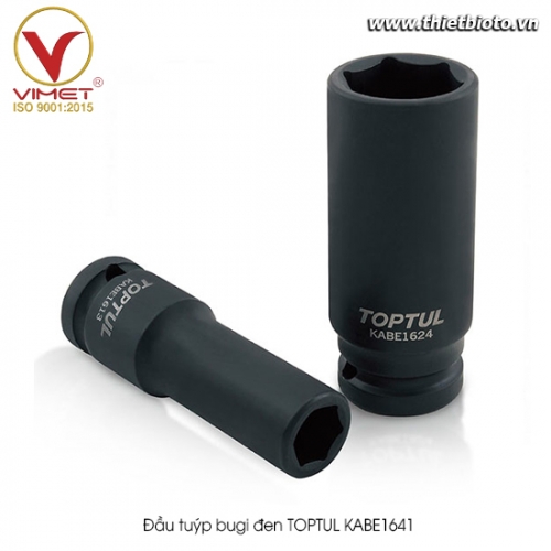 Đầu tuýp bugi đen TOPTUL KABE1641