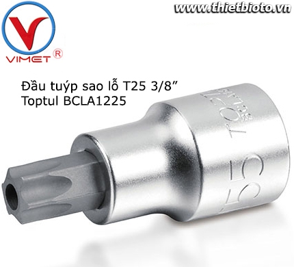 Đầu tuýp sao lỗ T25 3/8inch Toptul BCLA1225