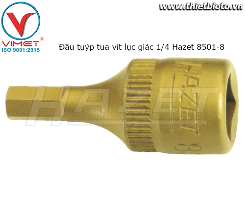 Đầu tuýp tua vít lục giác 1/4 Hazet 8501-8