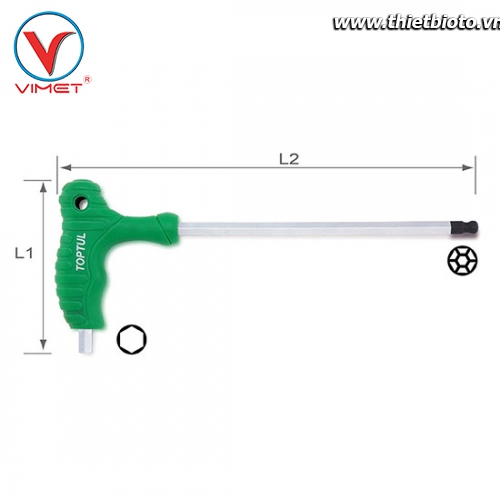 Lục giác L 1 đầu bi TOPTUL AGCA0521