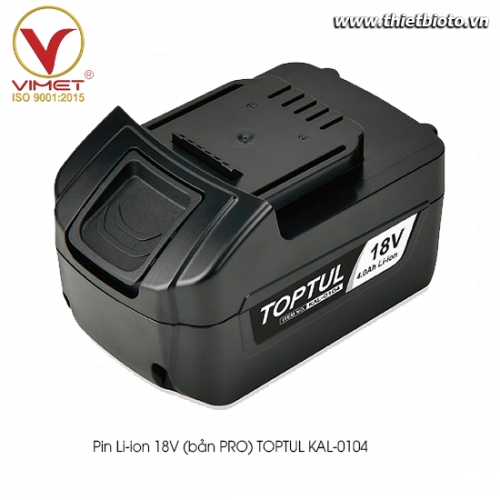 Pin Li-ion 18V (bản PRO) TOPTUL KAL-0104