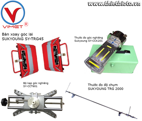 Bộ thiết bị cân chỉnh góc lái bằng cơ Sukyoung