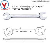 Cờ Lê 2 đầu mở Toptul ACAJ0810