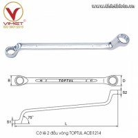 Cờ lê 2 đầu vòng TOPTUL ACEI1214