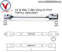 Điếu 2 đầu bông 6x7mm TOPTUL AEAC0607