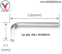 Lục giác chữ L (ngắn) 6mm TOPTUL AGAS0610