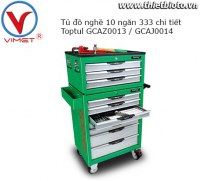 Tủ đồ nghề 2 tầng 10 ngăn 333 chi tiết Toptul GCAZ0013 GCAJ0014