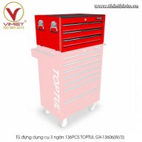 Tủ đựng dụng cụ 3 ngăn 136PCS TOPTUL GX-13606(W/3)