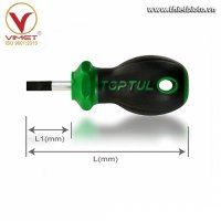 Tua vít dẹt ngắn Toptul FABF0403