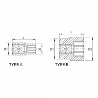 Tuýp lục giác 1/4 inch Toptul BAEA0804