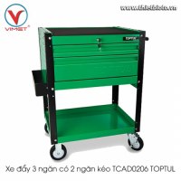 Xe đẩy 3 ngăn có 2 ngăn kéo TCAD0206 TOPTUL