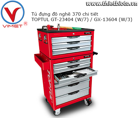 Tủ đựng dụng cụ 370PCS Toptul GX-13604 GT-23404
