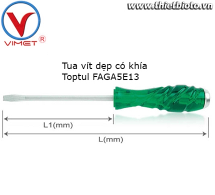 Tua vít dẹp có khía FAGA6E15
