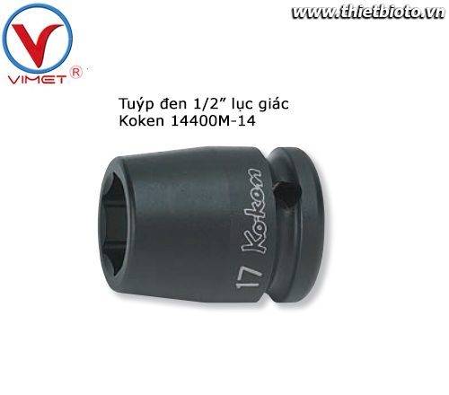Tuýp đen 1/2 lục giác Koken 14400M-14