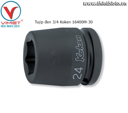 Tuýp đen 3/4 Koken 16400M-30